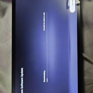Black Tablet with Software Update Screen